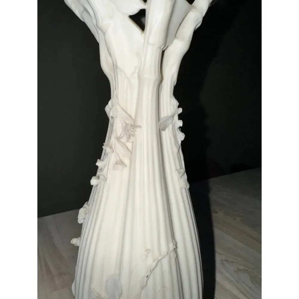Antique 19th Century Samuel Alcock Vase Floral Cut Out Unique One of a Kind FLAW